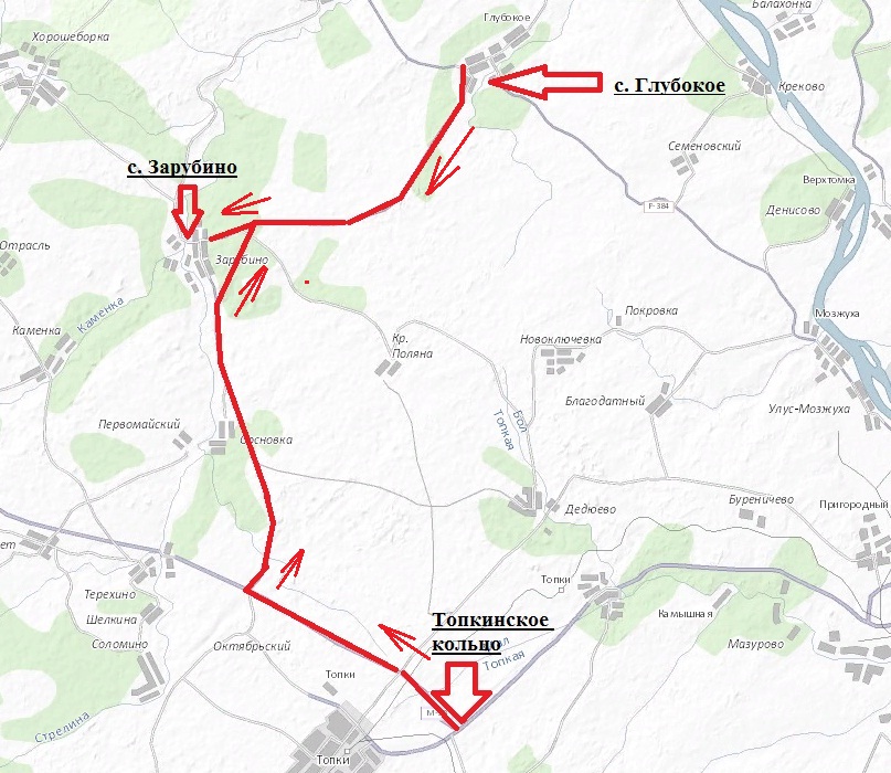 Карта топкинского района кемеровской области